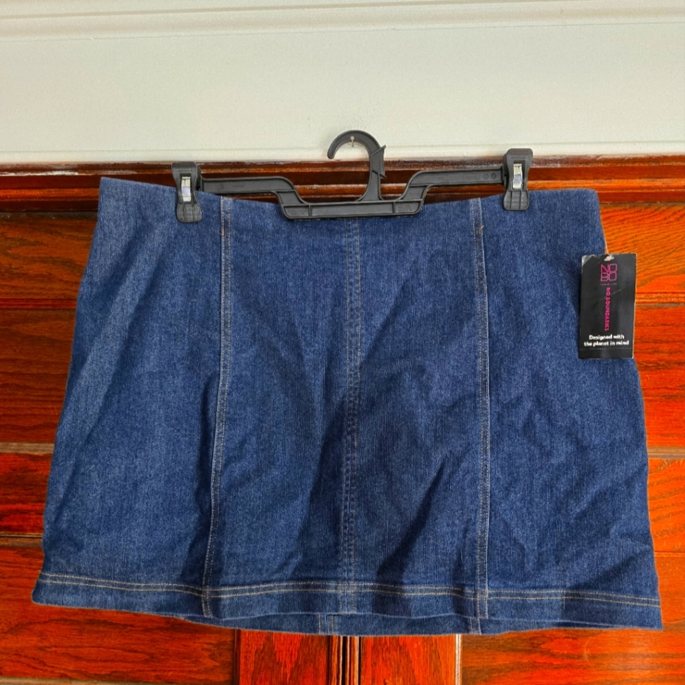 Dark Denim Mini Skirt